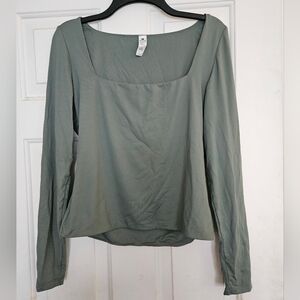 90 Degree By Reflex Sage Long Sleeve Blouse xl